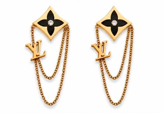 Verona Black Floral Earrings