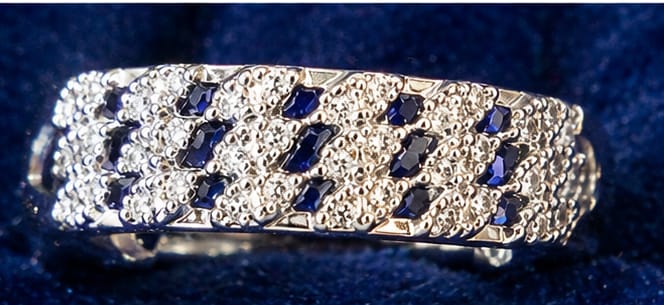 Midnight Sapphire Crystal Ring