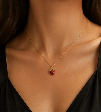 Scarlet Strawberry Necklace