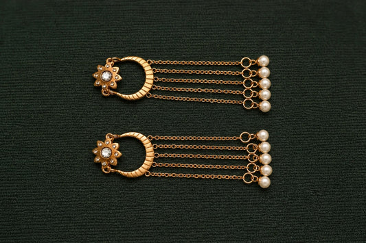 Royale Pearl Chain Earrings