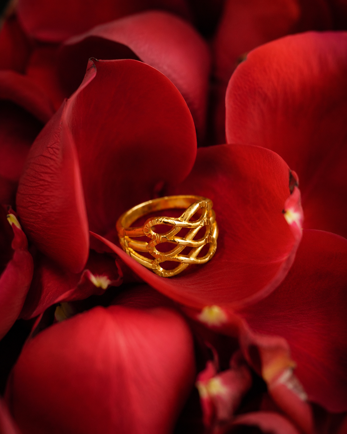 Infinity Weave Gold Ring
