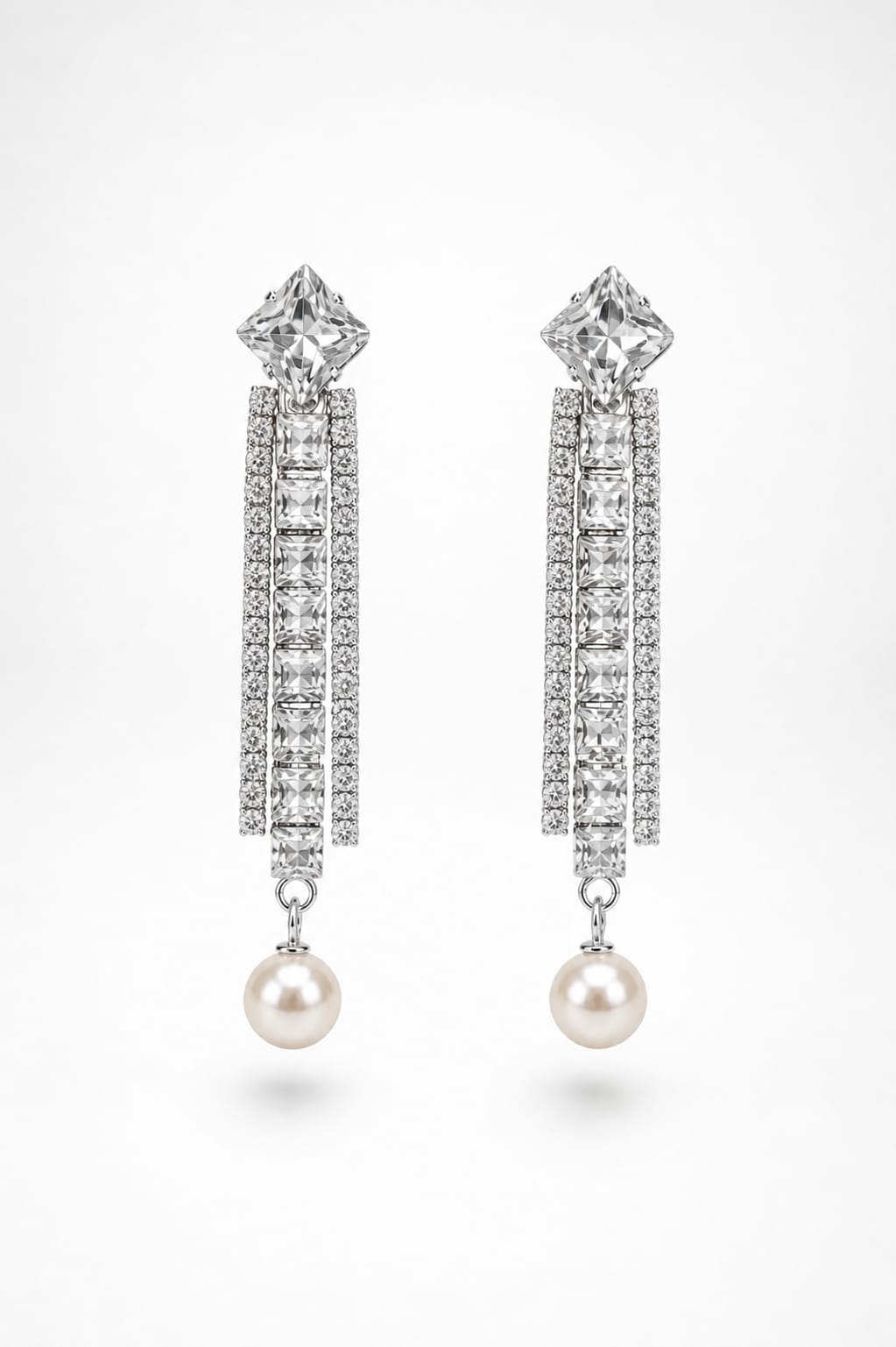 Luna Crystal Pearl Earrings