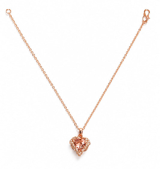 Blush Heart Crystal Necklace