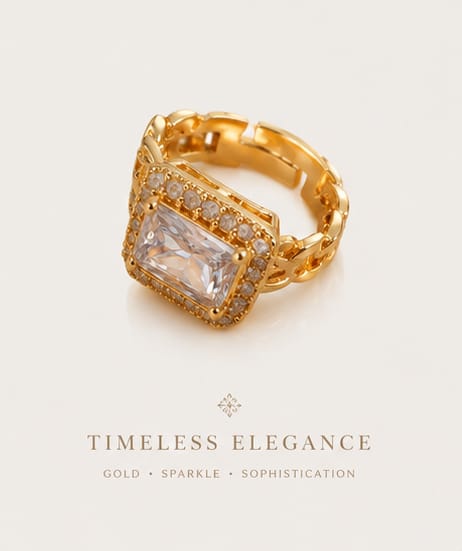 Regal Ice Chain Ring