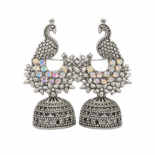 Combo of 4 Pair latest Traditional butter fly Silver Jhumki Earring for women/girls