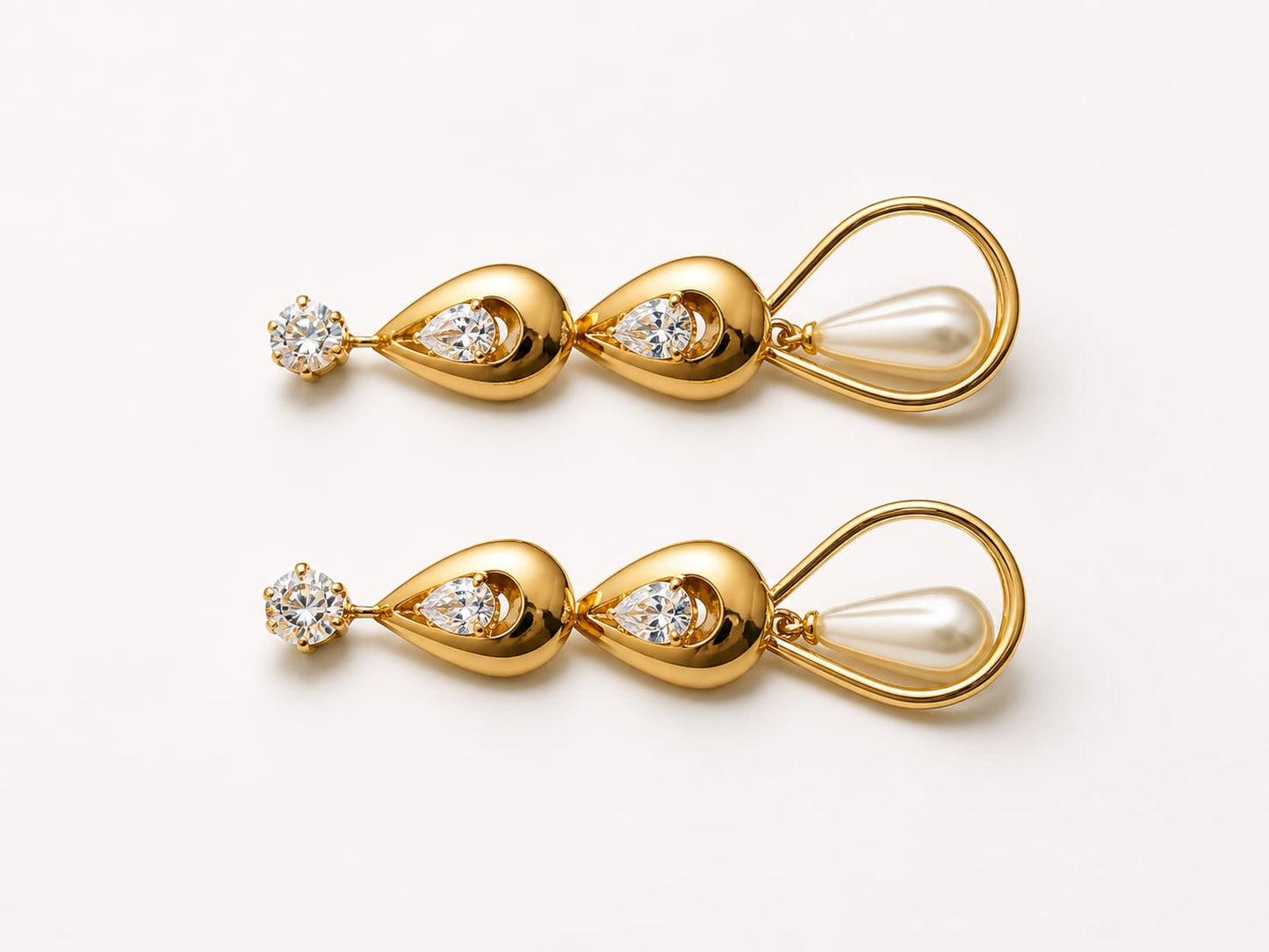 Royale Golden Pearl Earrings
