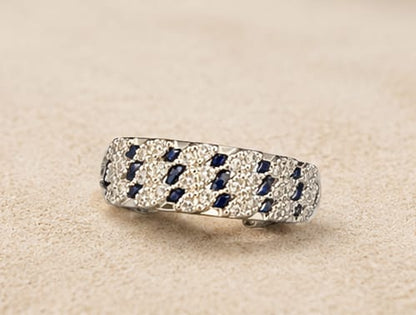 Midnight Sapphire Crystal Ring