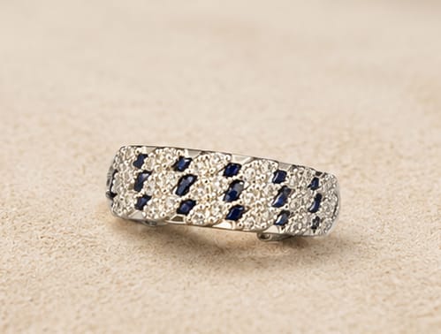 Midnight Sapphire Crystal Ring