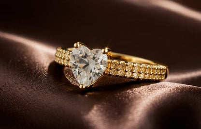 Eterna Heart Crystal Ring