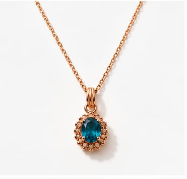 Royal Blue Crystal Necklace