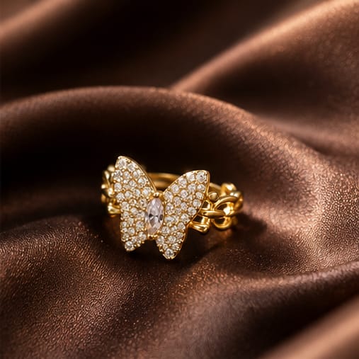 Starlight Butterfly Ring