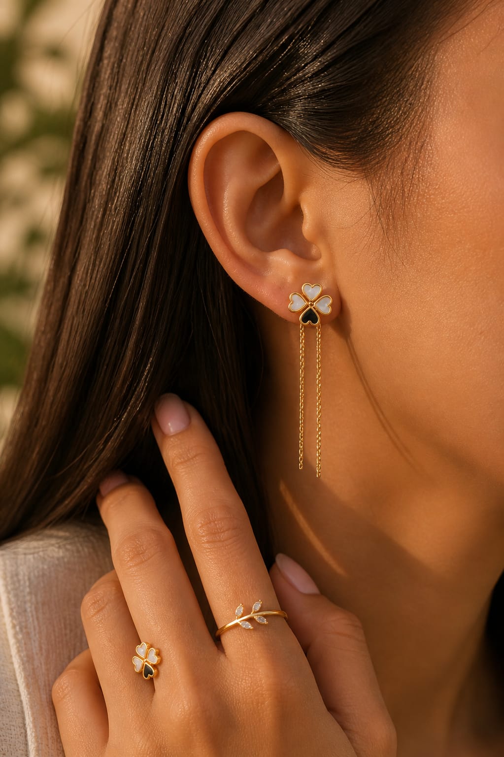 Four Leaf Luxe Earrings