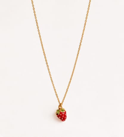 Scarlet Strawberry Necklace