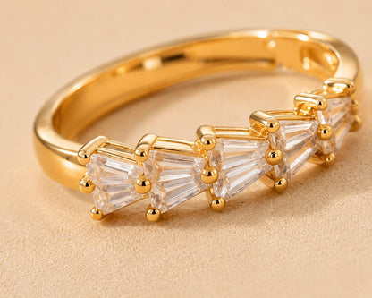 Crystal Bow Adjustable Ring