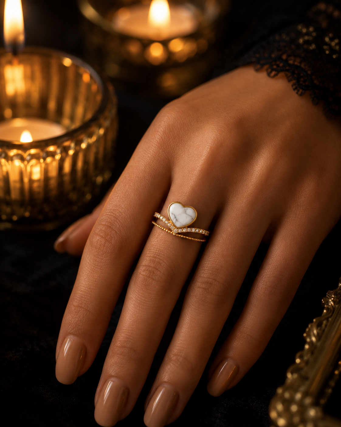 Moonheart Luxe Ring