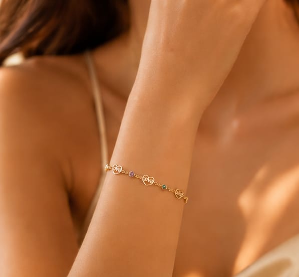 Golden Love Chain Bracelet