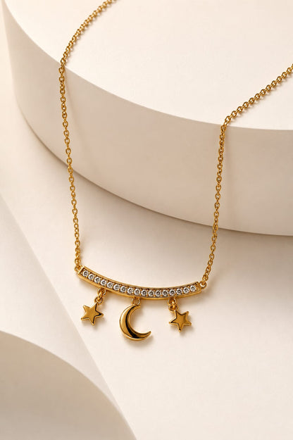 Starry Night Gold Necklace