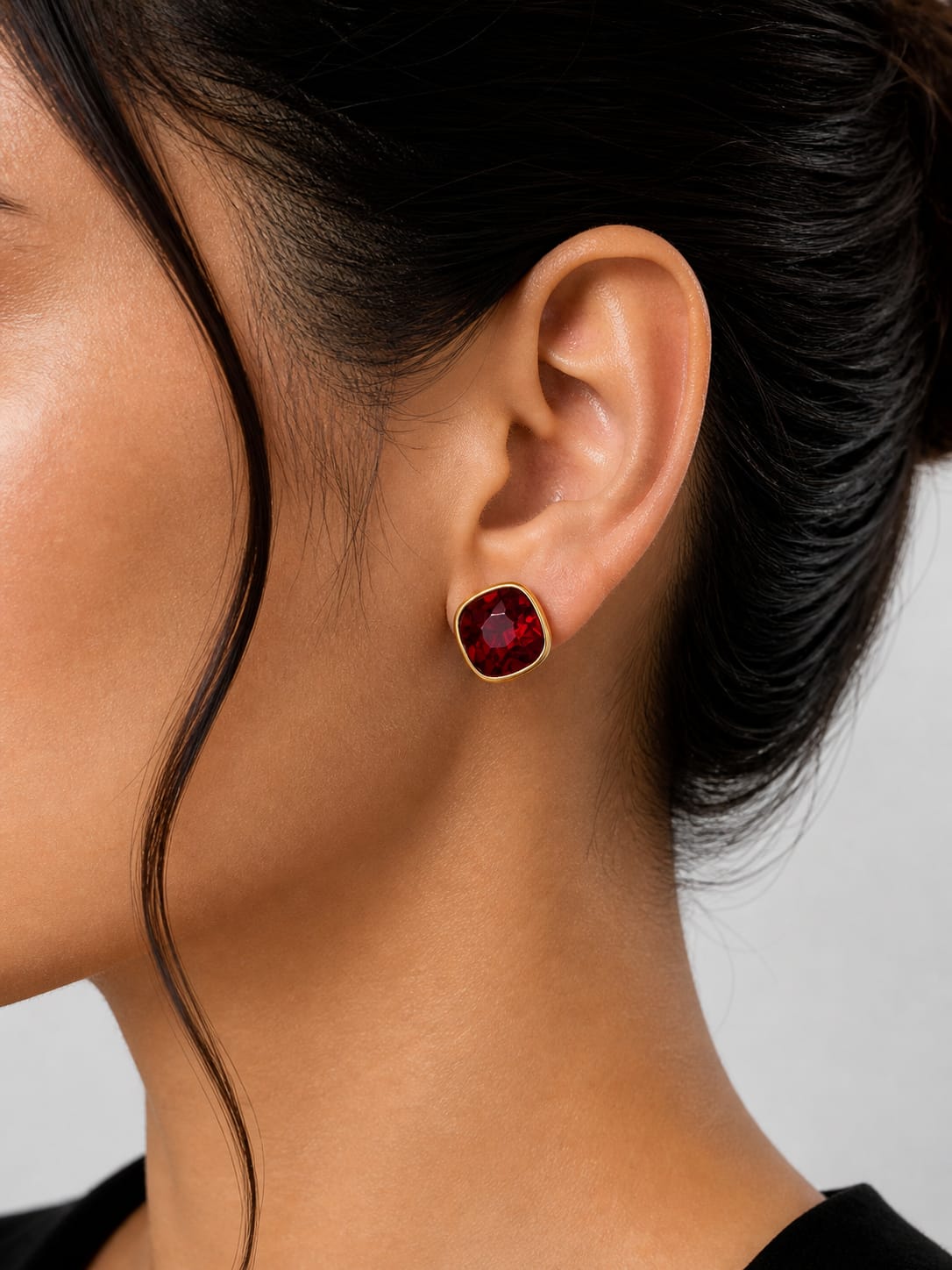 Aura Gemstone Stud Earrings Collection