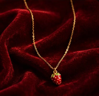 Scarlet Strawberry Necklace