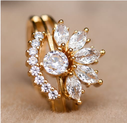 Moonflower Crystal Ring