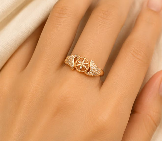 Sparkling Flower Ring