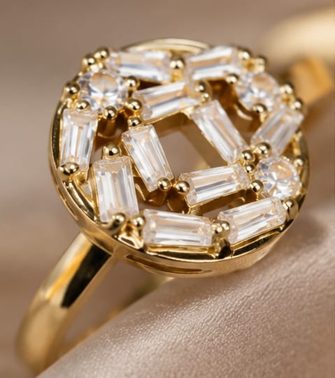 Golden Radiance Adjustable Ring