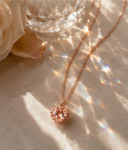 Heart Glow Crystal Pendant
