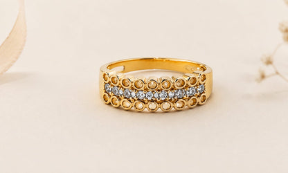 Elysian Crystal Adjustable Ring