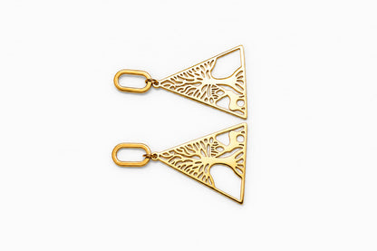 Modern Muse Triangle Earrings