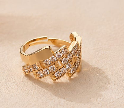 Crystal Cascade Ring