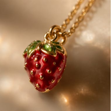 Scarlet Strawberry Necklace