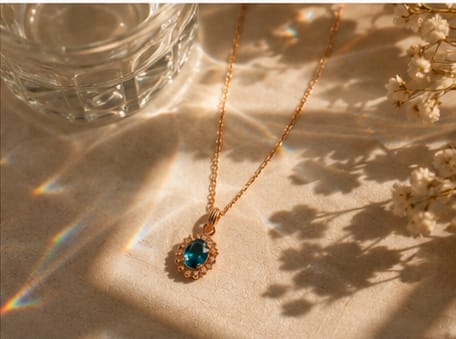 Royal Blue Crystal Necklace