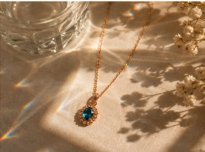 Royal Blue Crystal Necklace