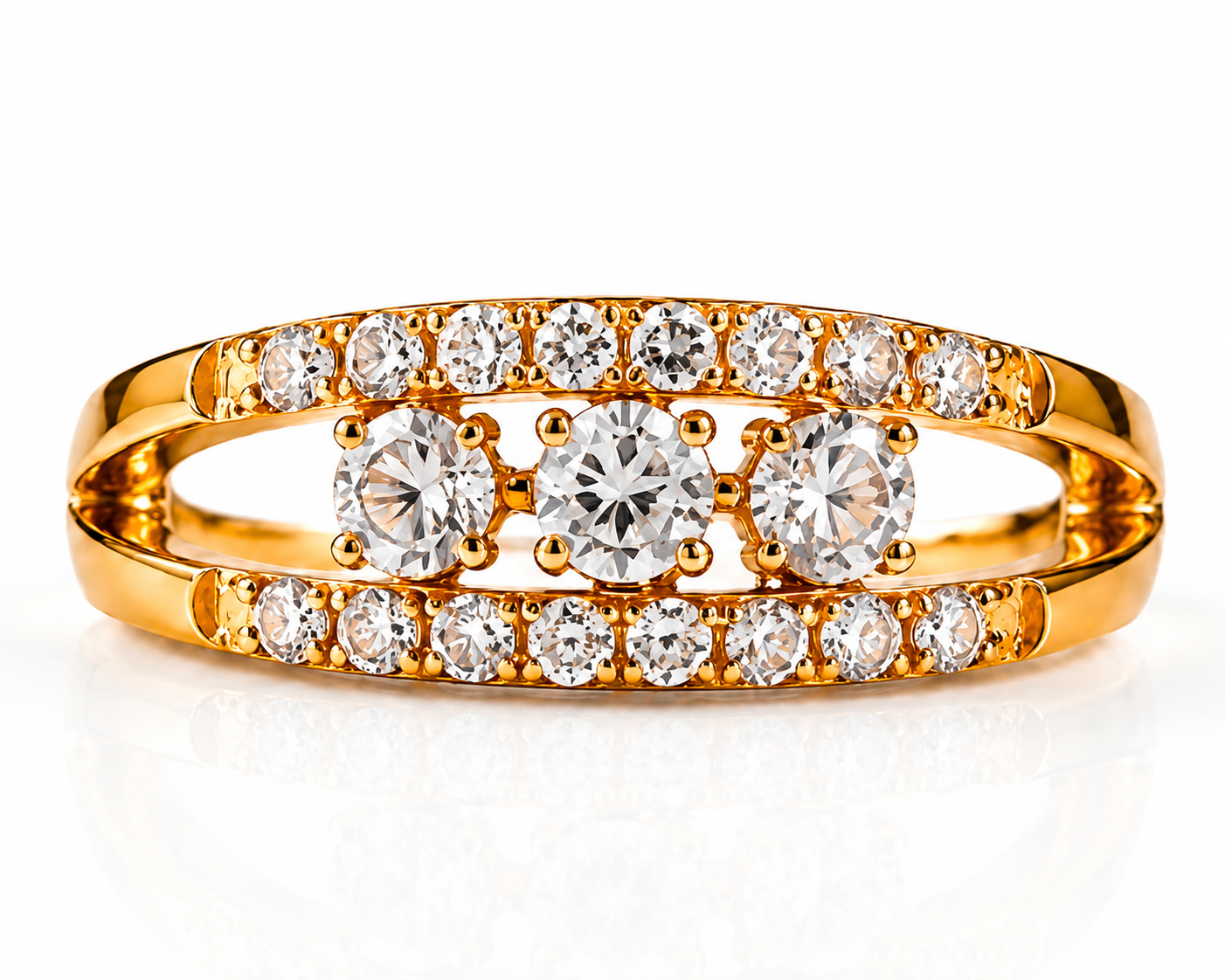 Royal Trio Adjustable Ring