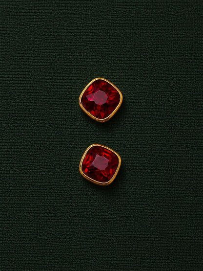 Aura Gemstone Stud Earrings Collection