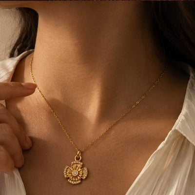 Celestial Rotating Crystal Necklace