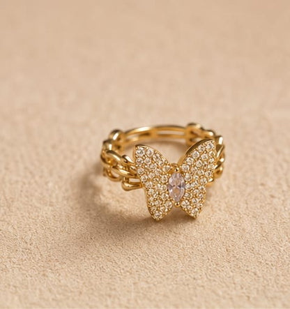 Starlight Butterfly Ring