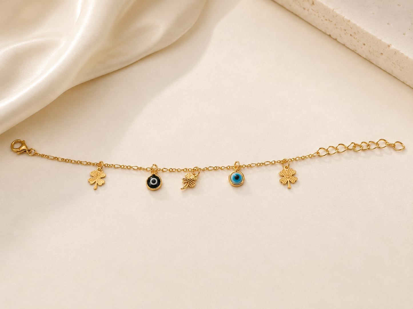 Lucky Evil Eye Charm Bracelet