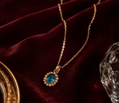 Royal Blue Crystal Necklace