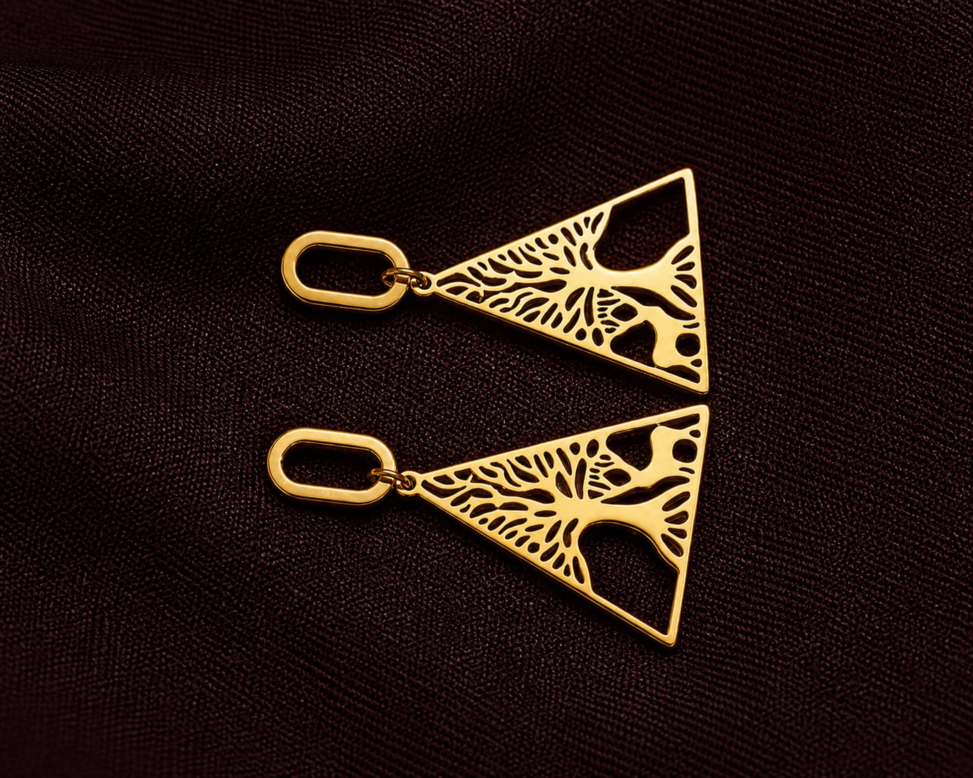 Modern Muse Triangle Earrings