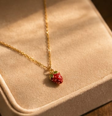 Scarlet Strawberry Necklace