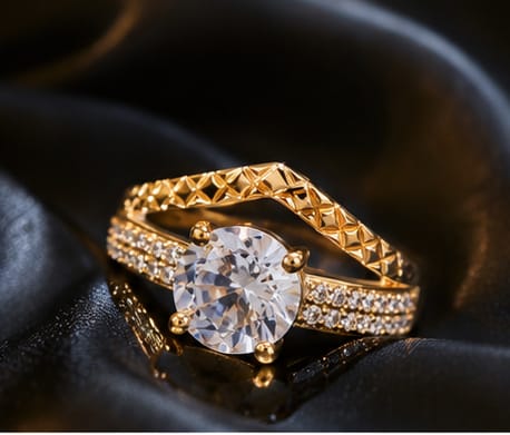 Princess Solitaire Ring