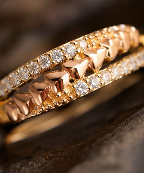 Heart Link Spark Ring