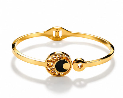 Midnight Crescent Gold Bracelet