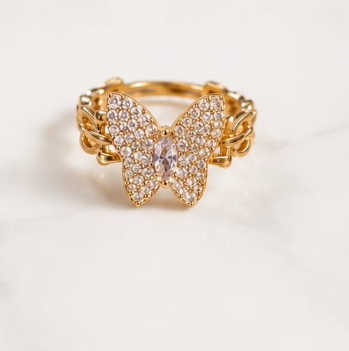 Starlight Butterfly Ring