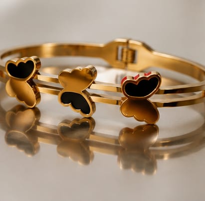 Butterfly Clover  Bracelet