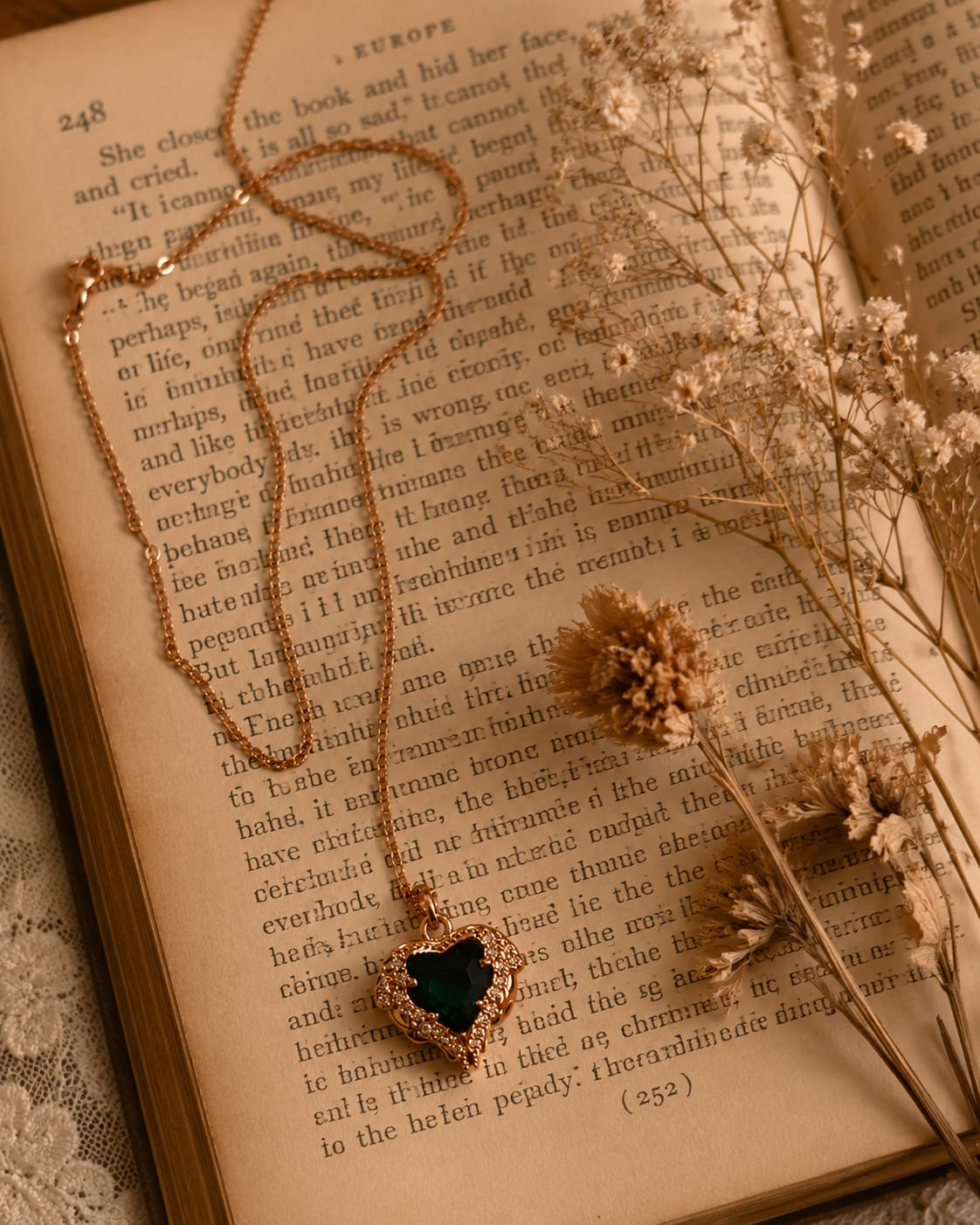 Celeste Heart Gem Necklace