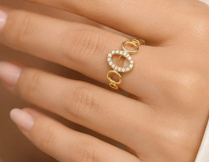 Crystal Orbit Ring