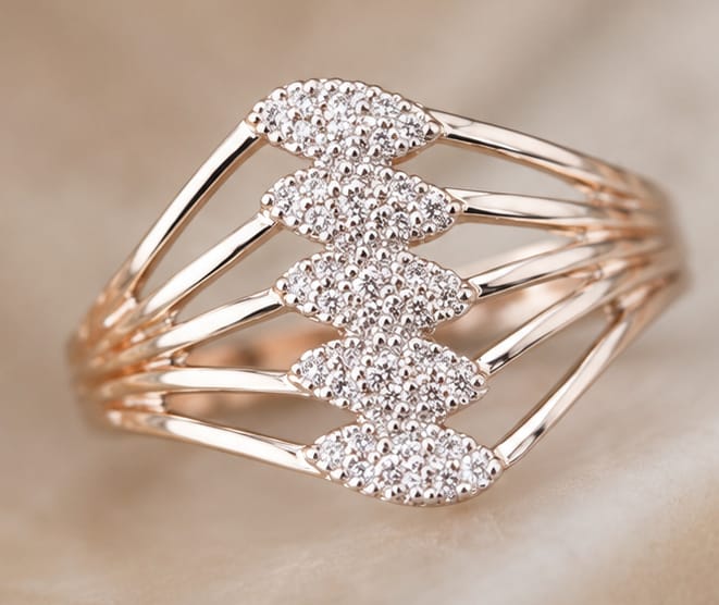 Luxe Marquis Multi-Band Adjustable Ring