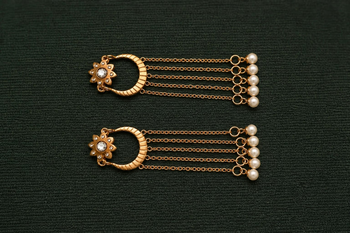 Royale Pearl Chain Earrings